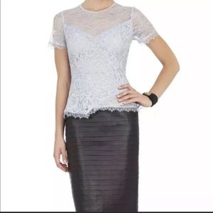 BCBG CINDEE PEPLUM TOP